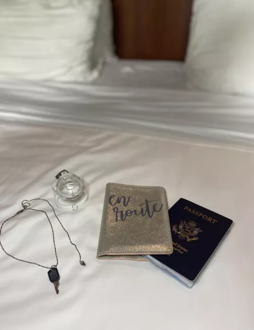 Just because we’re on vacation doesn’t mean you’re not getting locked up 😅😈