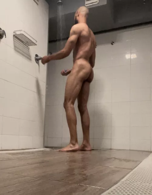 Locker room shower