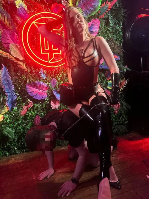 Look at My pup kneeling on the floor for Me to use as a seat. You wish this was you, don’t you.