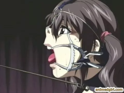 My Owner says I am too pretty so he ruins my face with metal clamps so I look completely dumb, open and pathetic :(