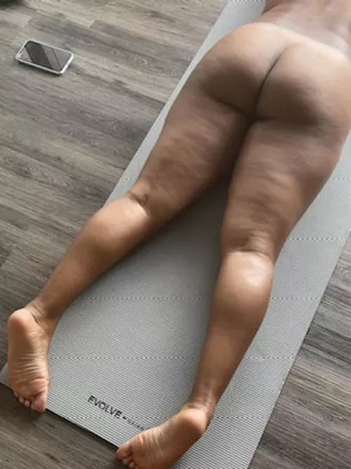 Naked yoga today