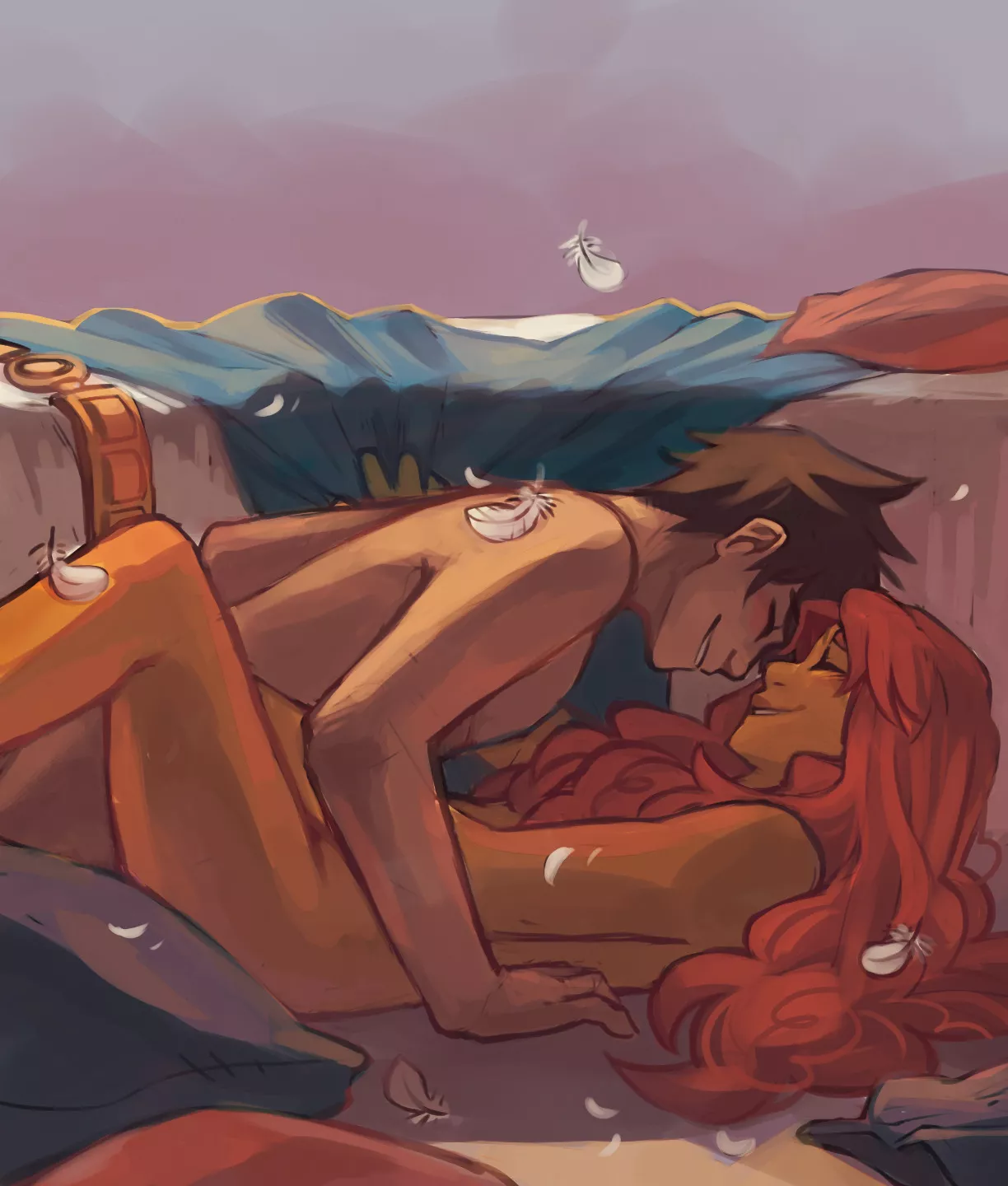 Robin and Starfire. (dardraws)