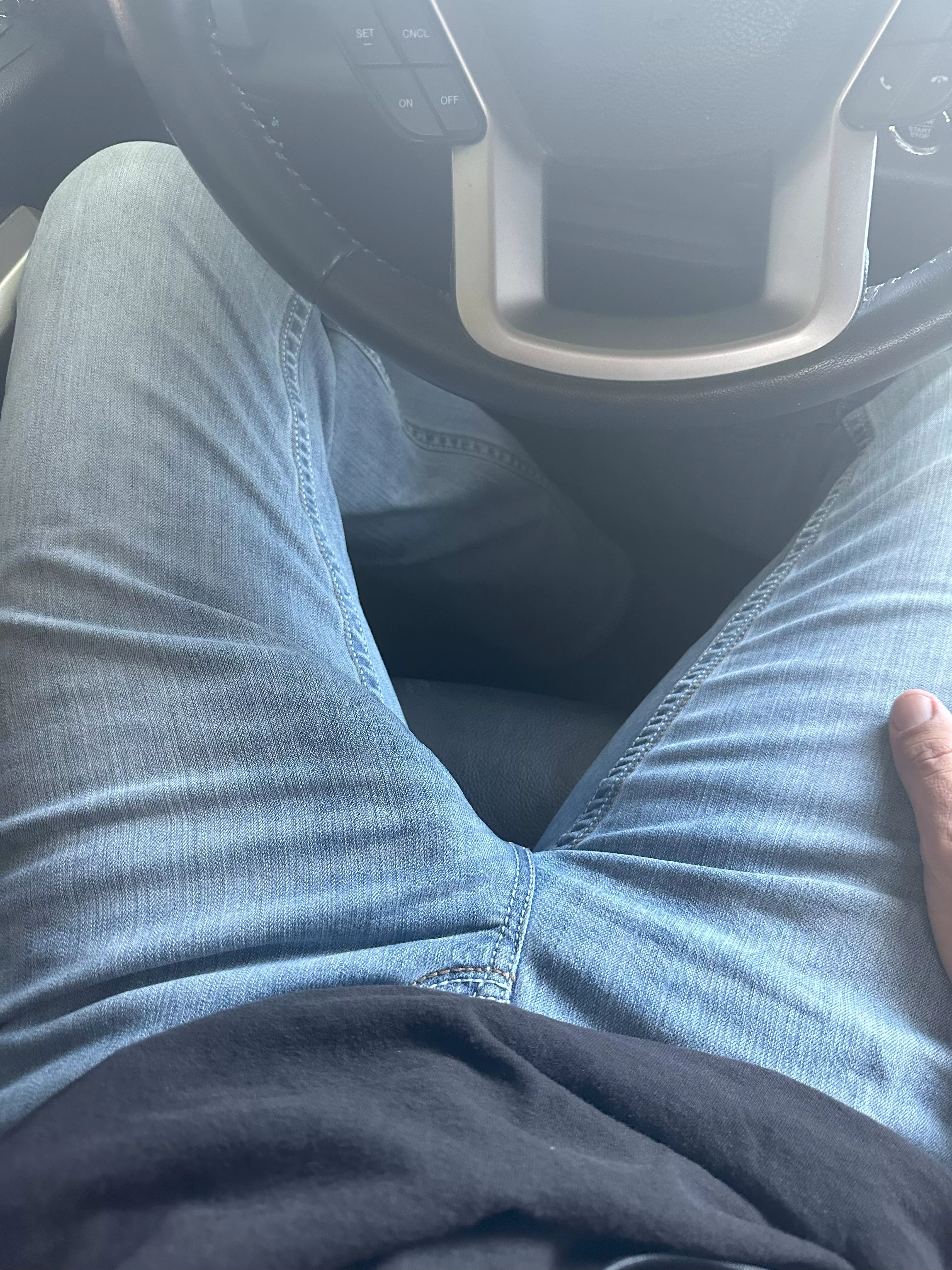 Think the moms in the starbucks line outside my work will notice when i get out?