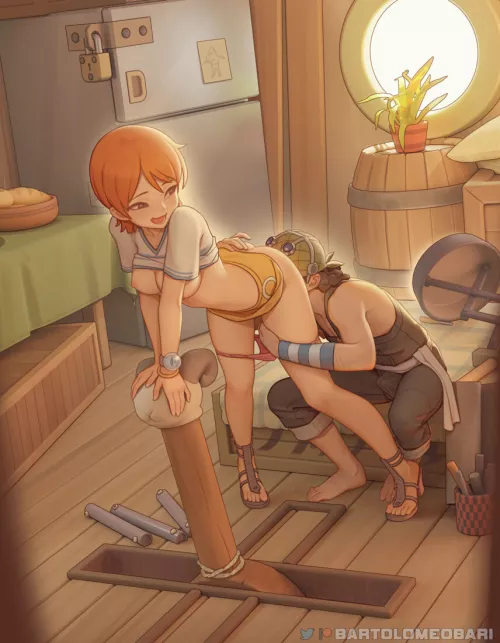 Usopp using his long nose