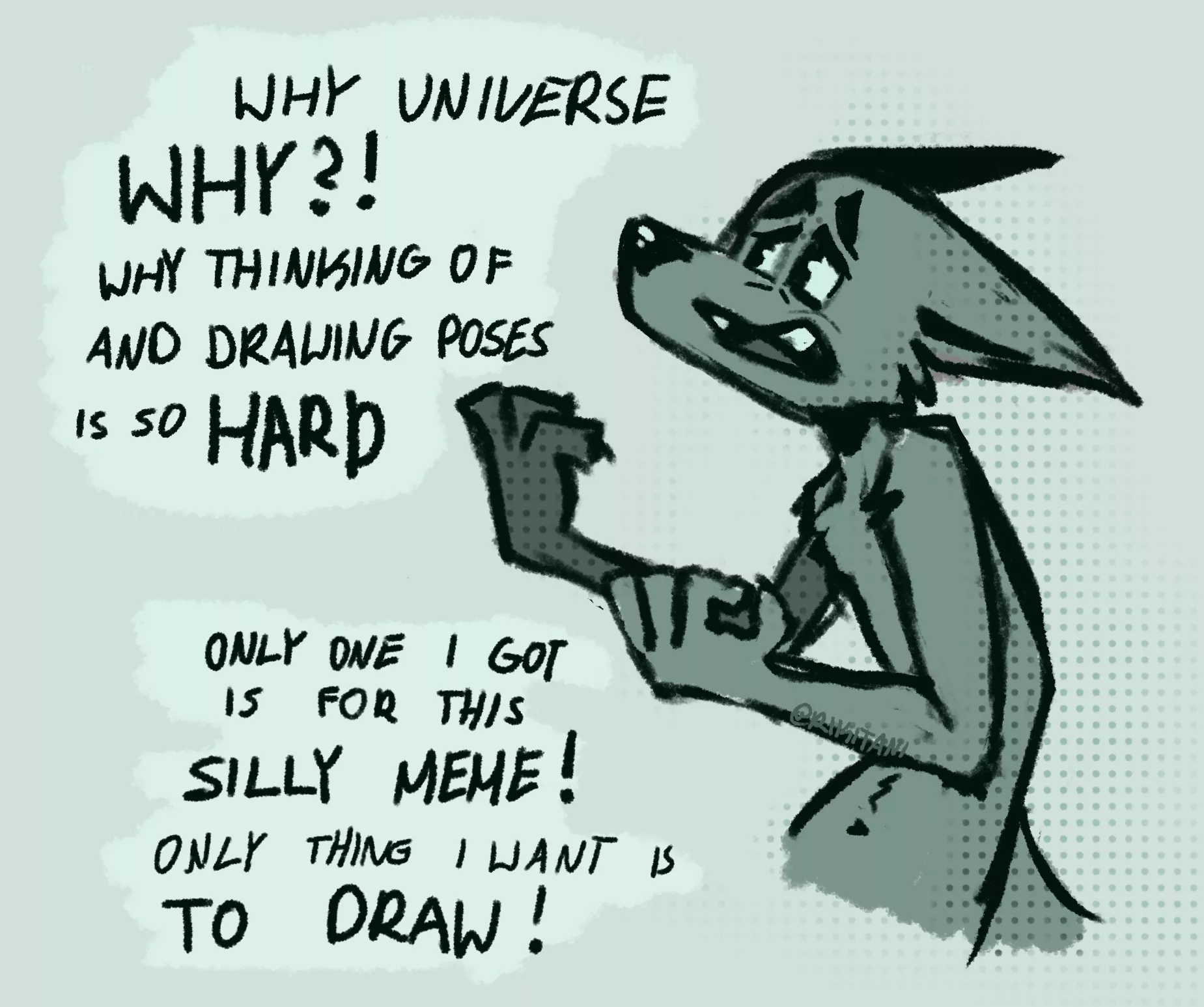 WHY IS THAT?! (art by me)