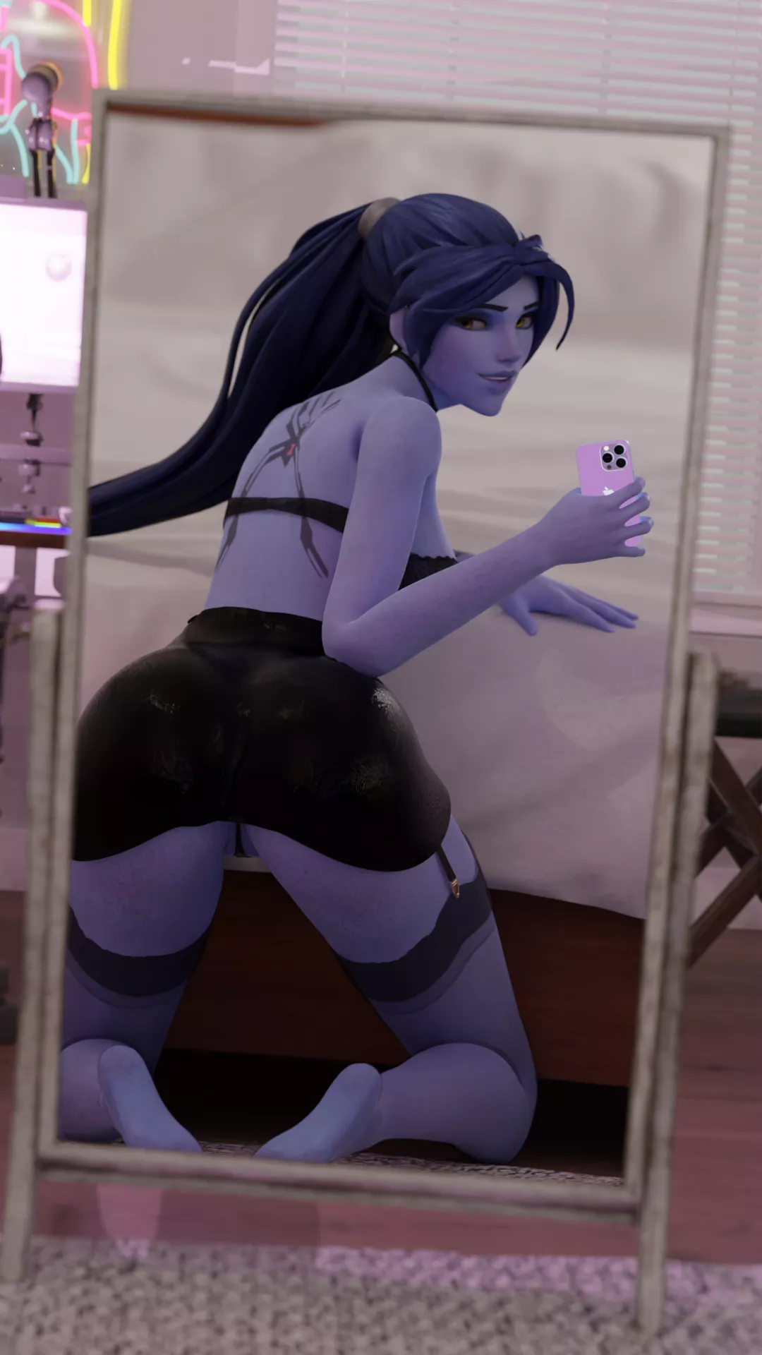 Widowmaker taking a selfie