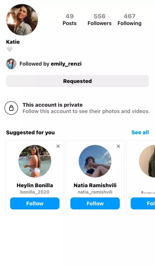 Does anyone know anything about this account of Katie ?