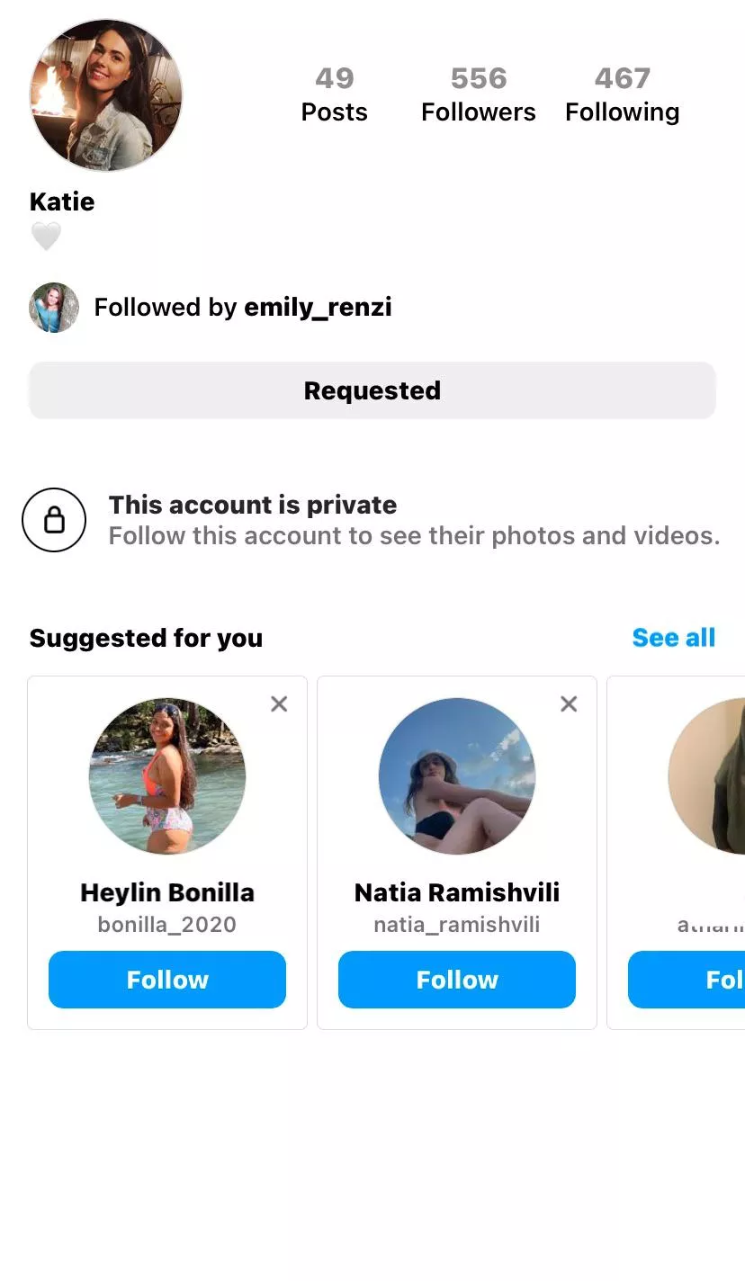 Does anyone know anything about this account of Katie ?