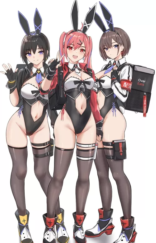 Food Delivery Bunny Girls (Bee Doushi) [Original/Uber Eats]