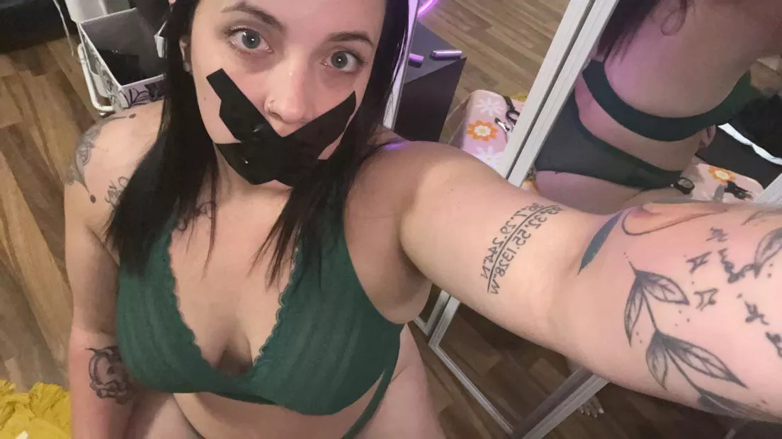 Guess what’s behind the tape 😈