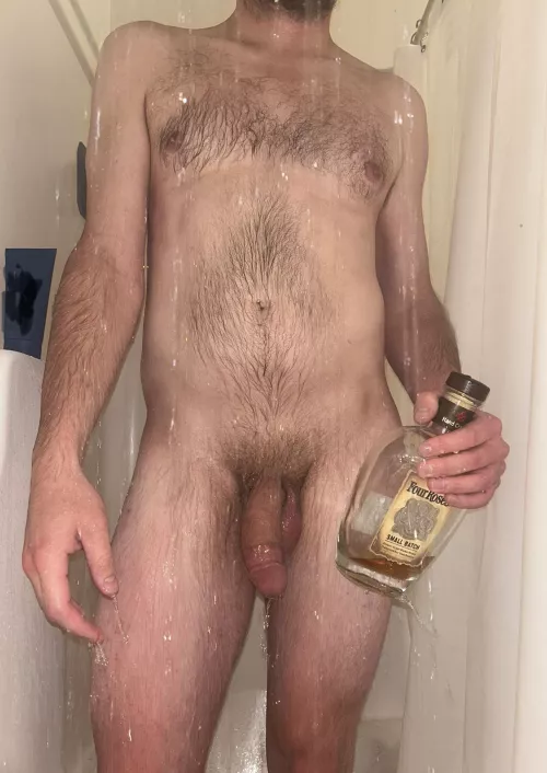 Have a whiskey in the shower with me? Maybe you can wash my chest for me
