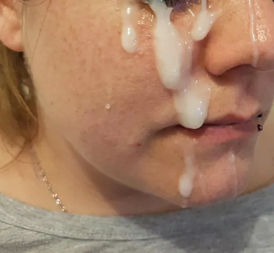 My favorite facial I've had so far...🥵 it was thick like glue and hit my face, eyes, hair... and it won't drop down🤤😋 SO FUCKING HOT!!! 😱😍🔥💦😋🤤🤷🏼‍♀️