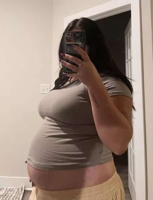 My new normal is ending every night completely stuffed