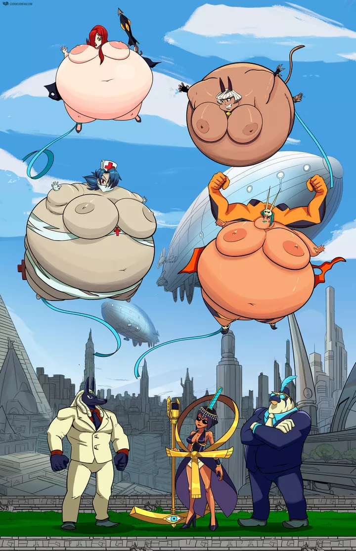 Very Full-Bodied! (BE, body expansion, inflation, clothes ripping)