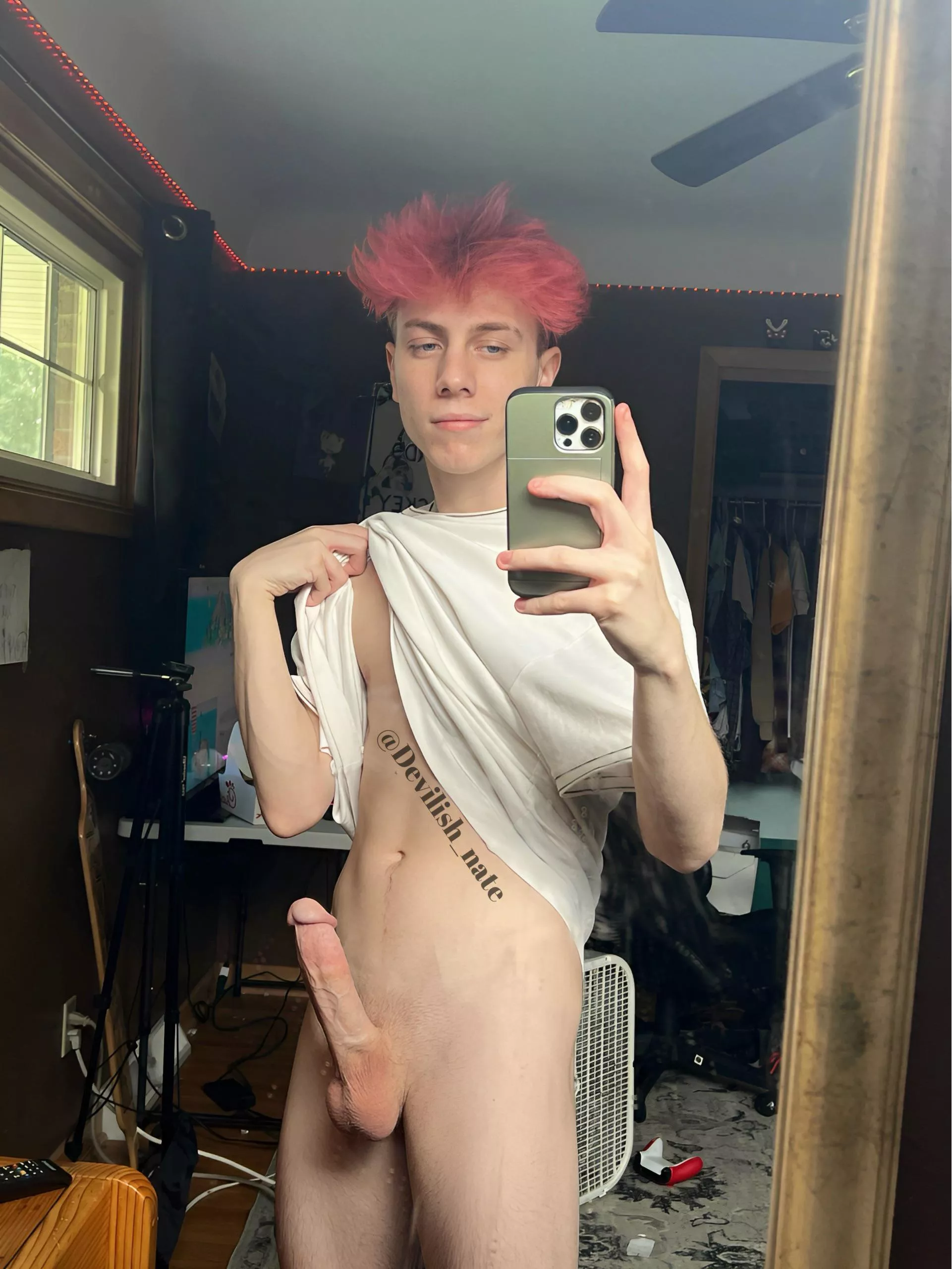 Wanna take my shirt the rest of the way off?