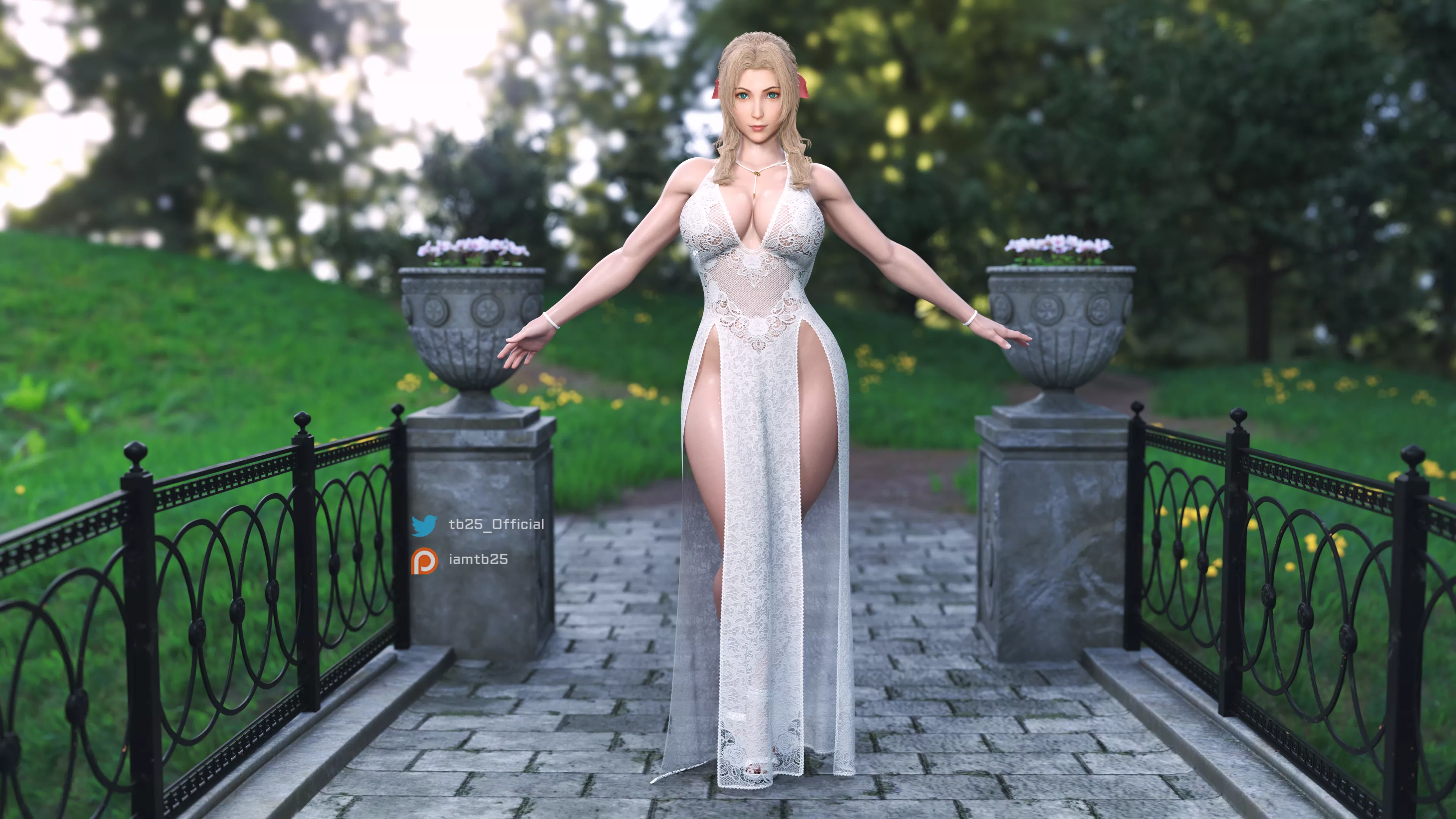 Aerith White Exotic Dress (TB25)