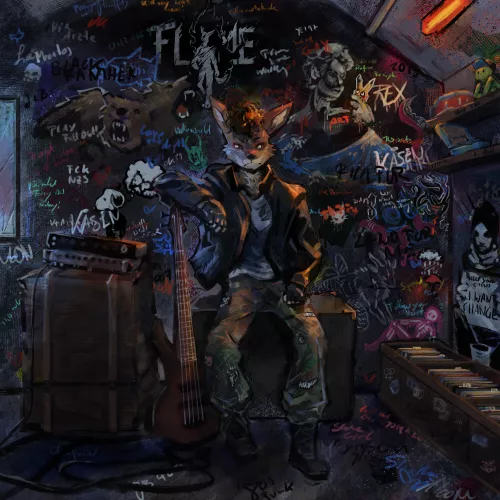 covered walls (art by me)