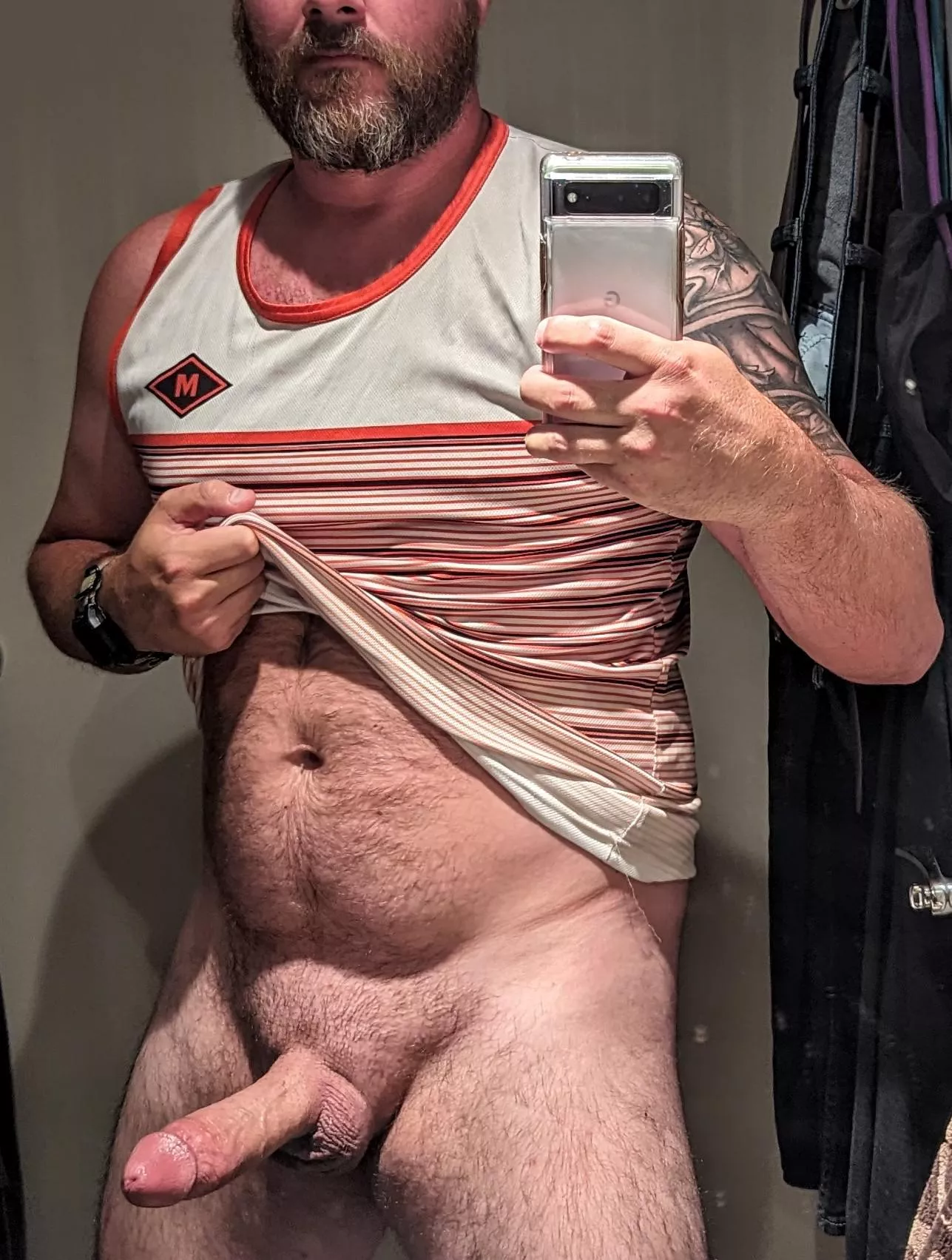 Having a hard time deciding whether to put pants back on or not....