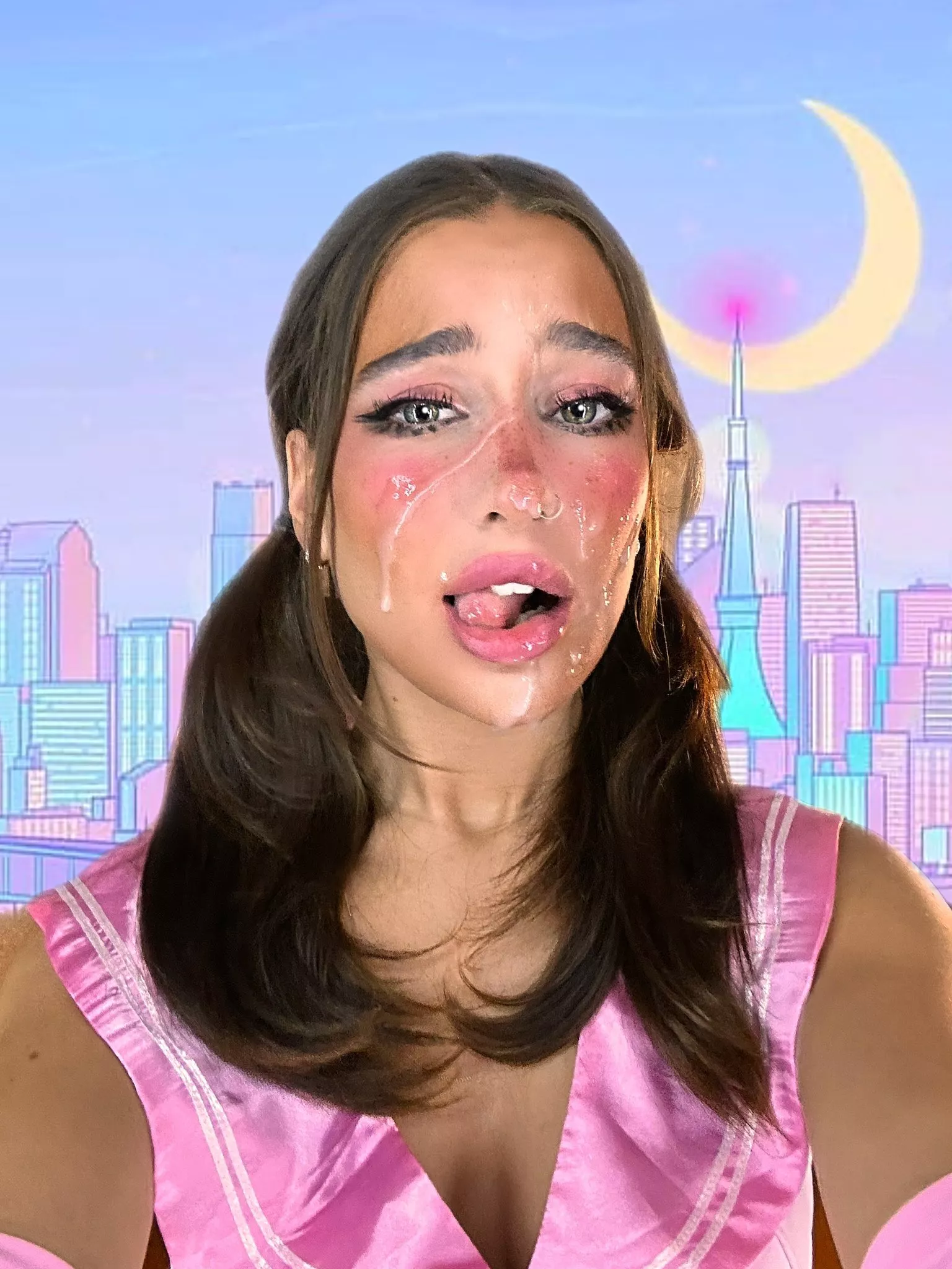 I want you to drench my face like this...