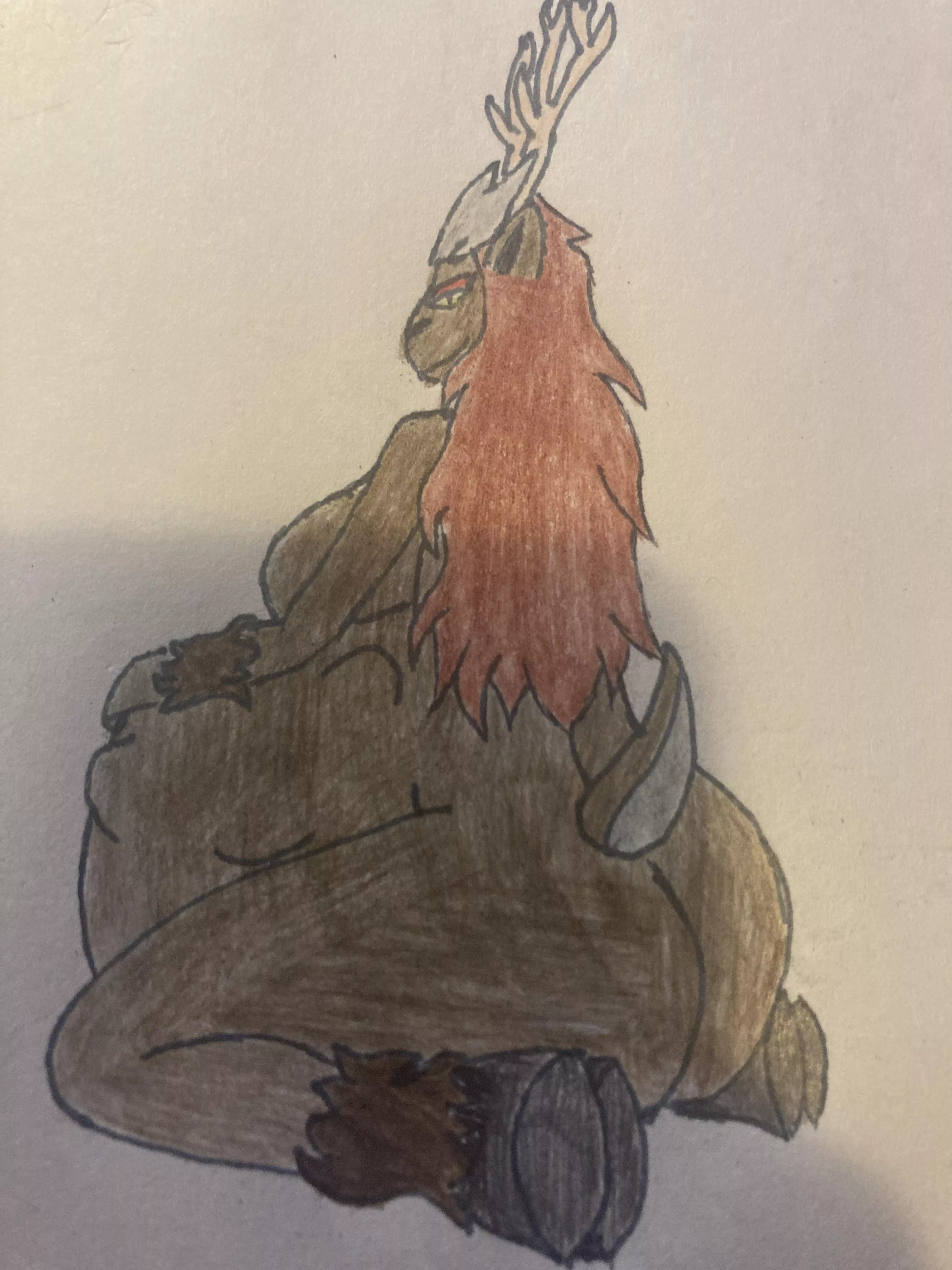 {image} Here we got Freya relaxing after just having herself a nice meal after a long day. (OC)