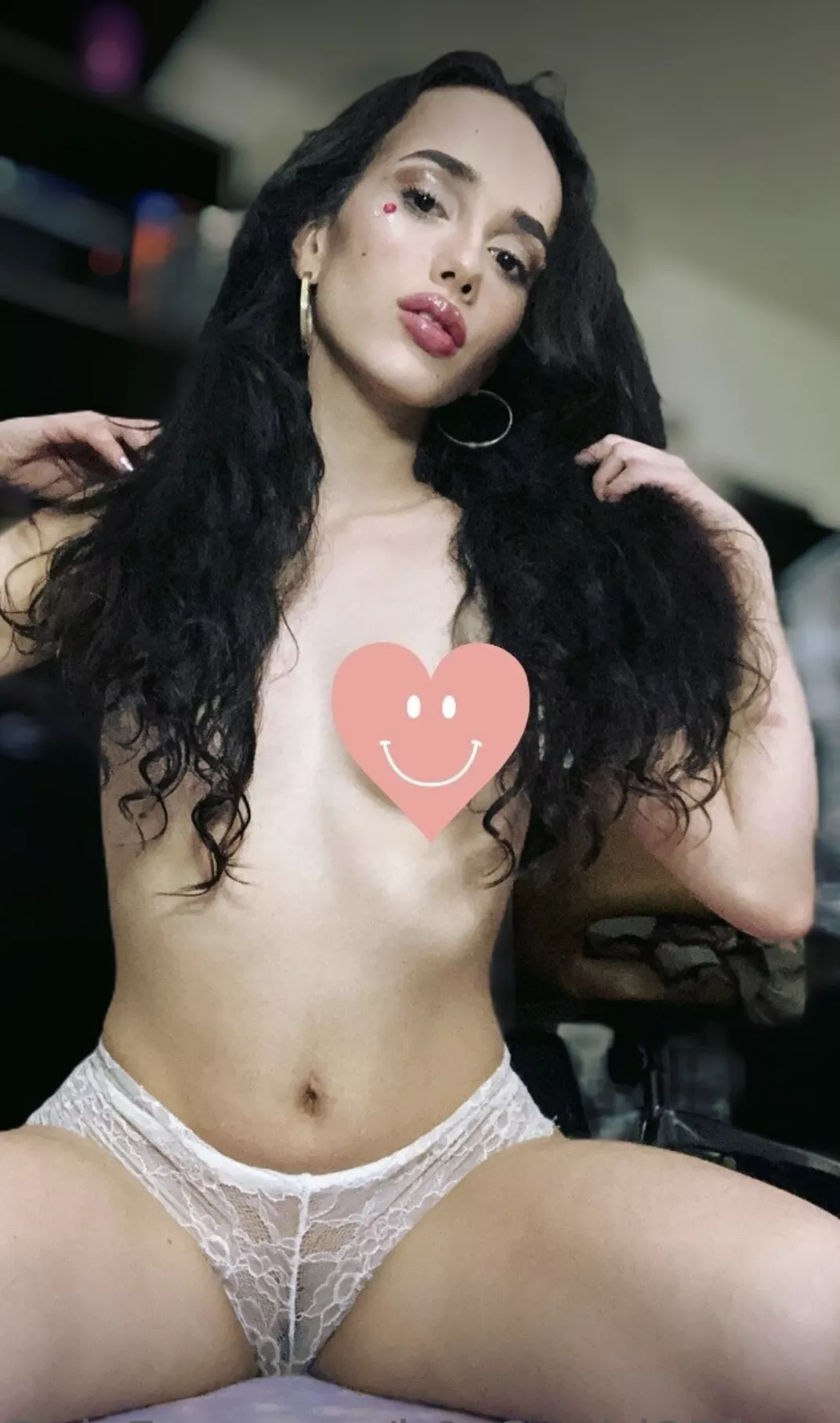 Just push them to the side and slide in