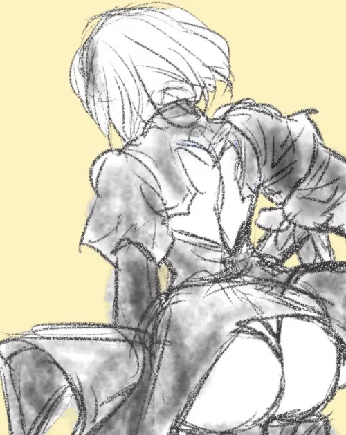 Thx Nikke for letting us see this shaking ass lmao (art by mugencats)