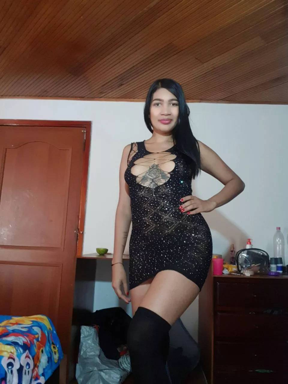 Would you join me if I take my dress off?