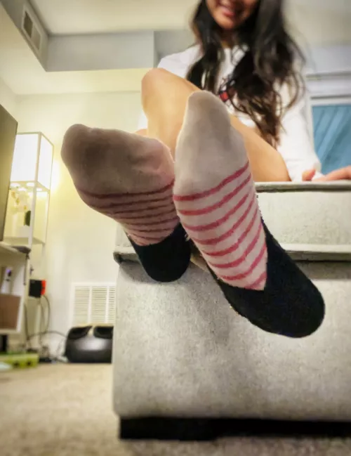 Would you like these sweaty socks in your mouth? 😚 [Selling][US]