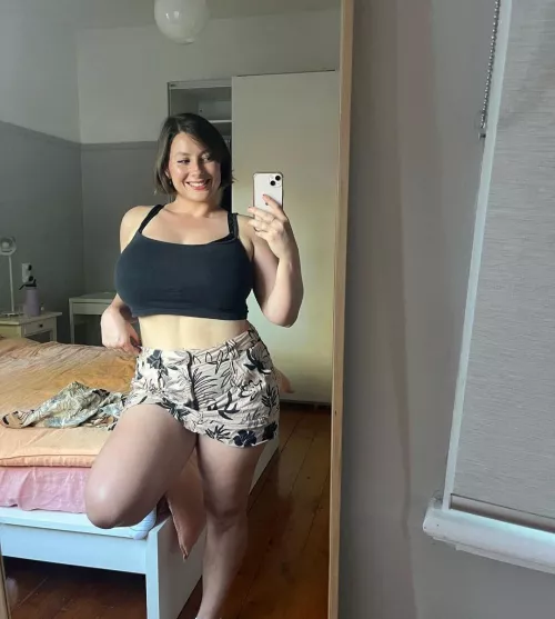 Even a sports bra is struggling to hide those ones...