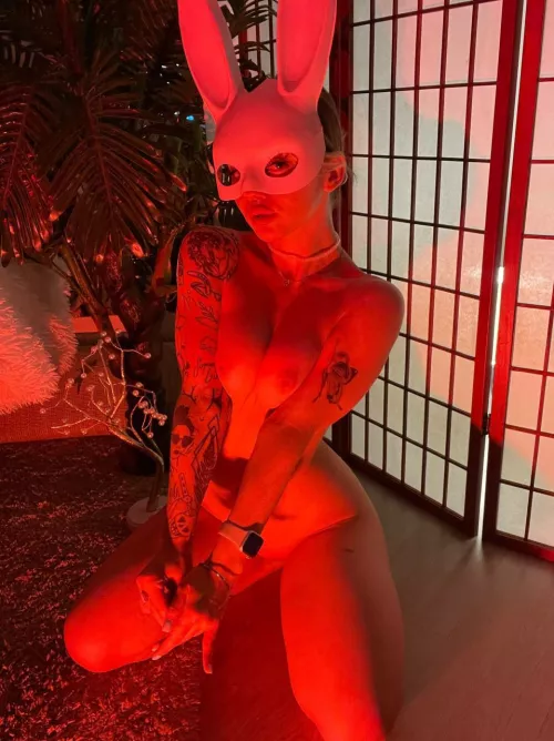 I like to come to bdsm parties wearing a mask so no one recognizes me. [F]