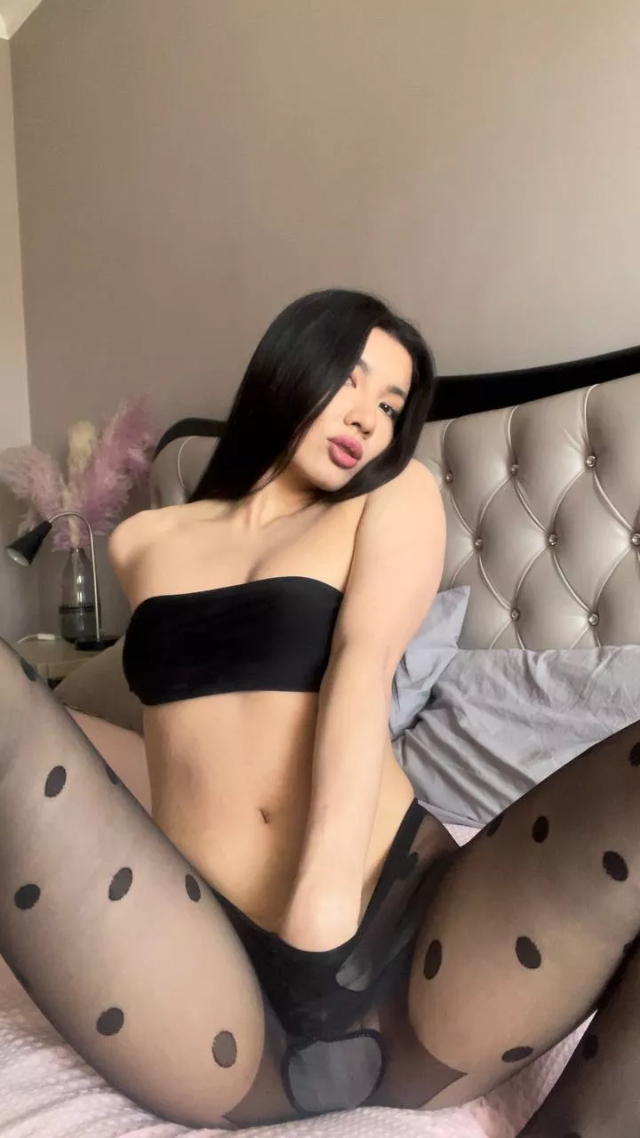 I want you to take those black tights off me.