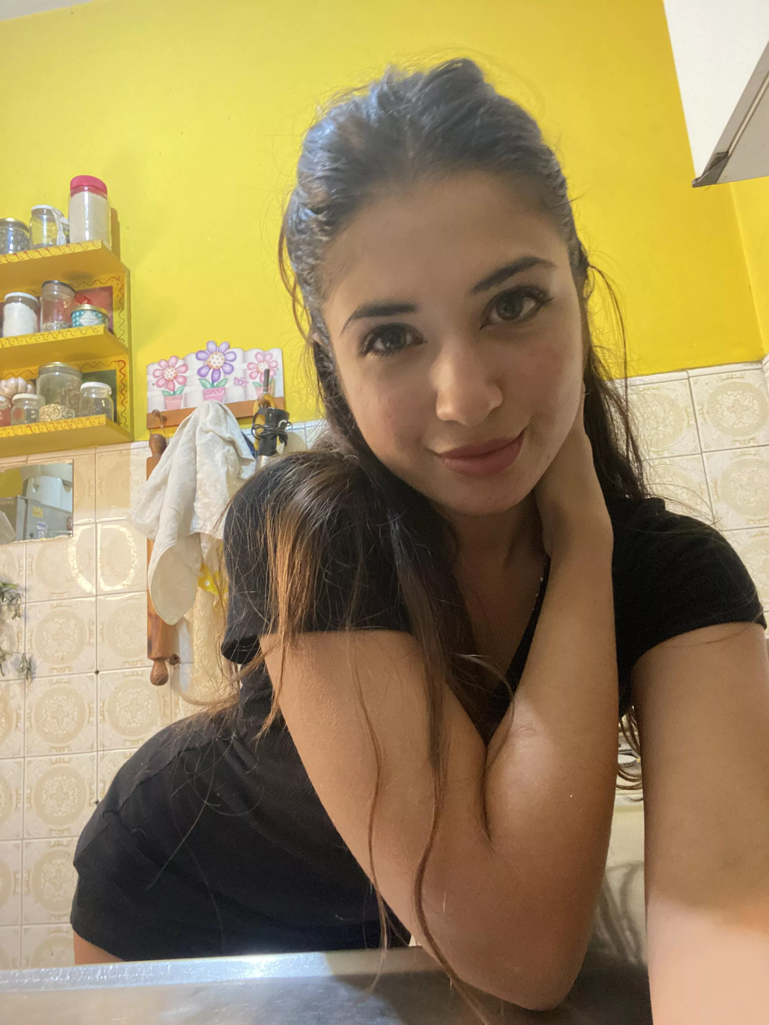 Just felt like dressing up in the kitchen