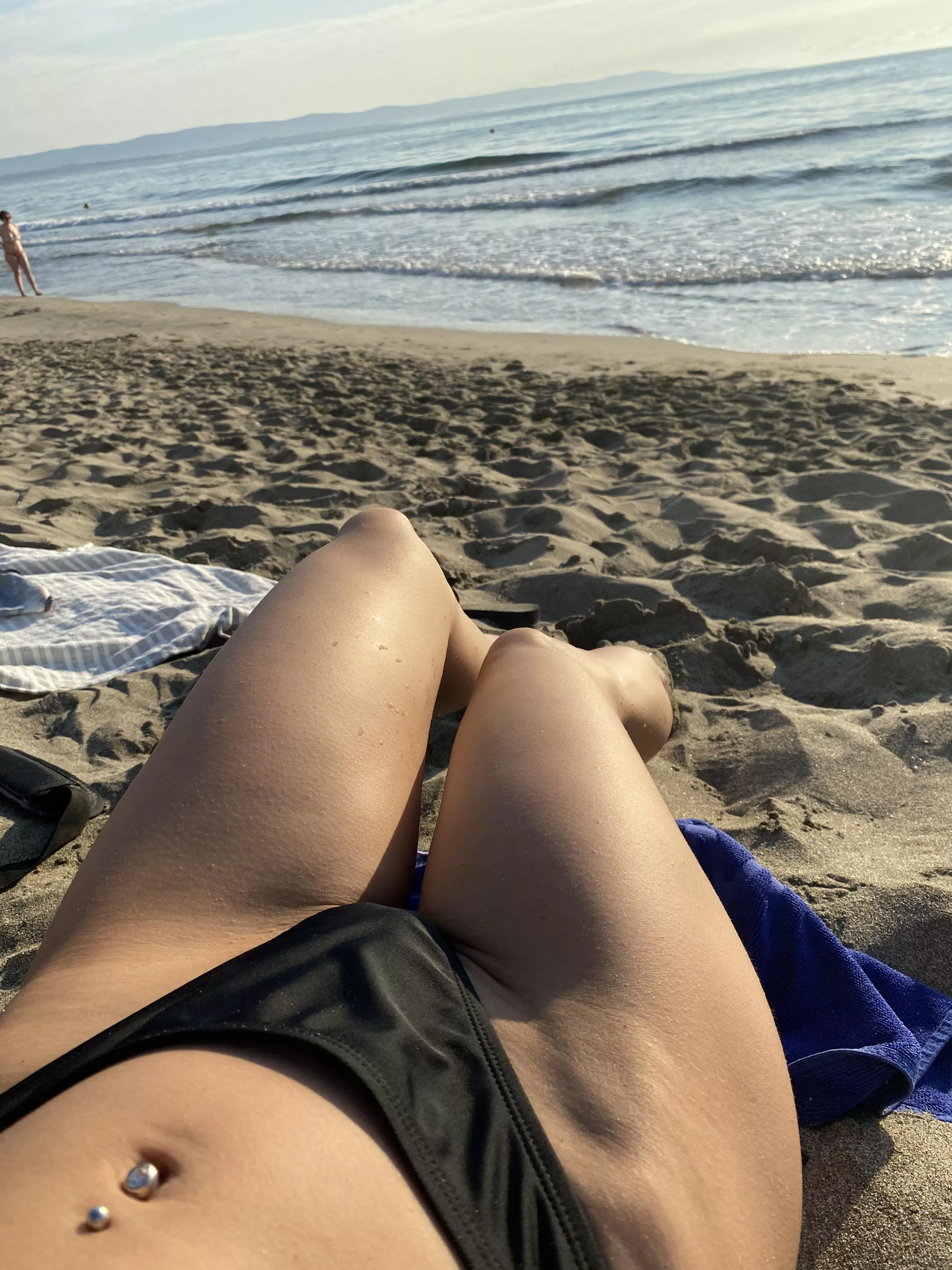 Legs at the beach