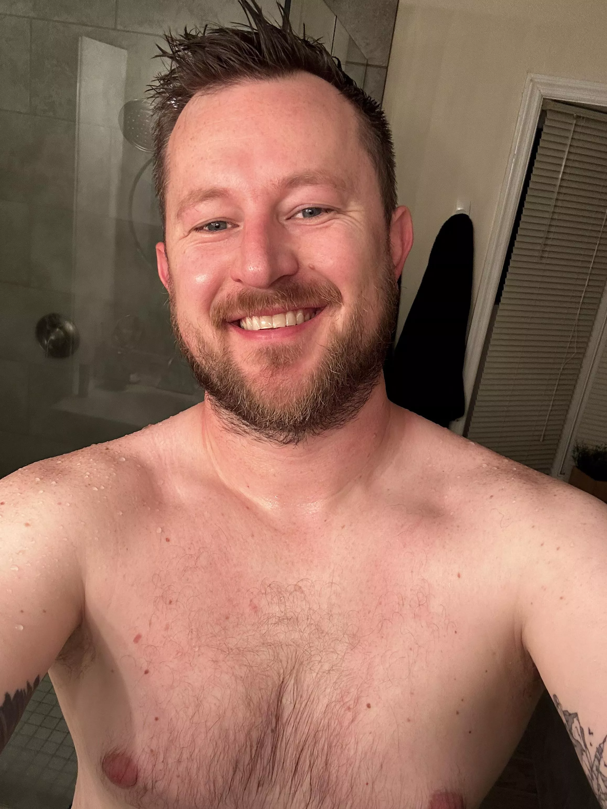 And one post-shower…