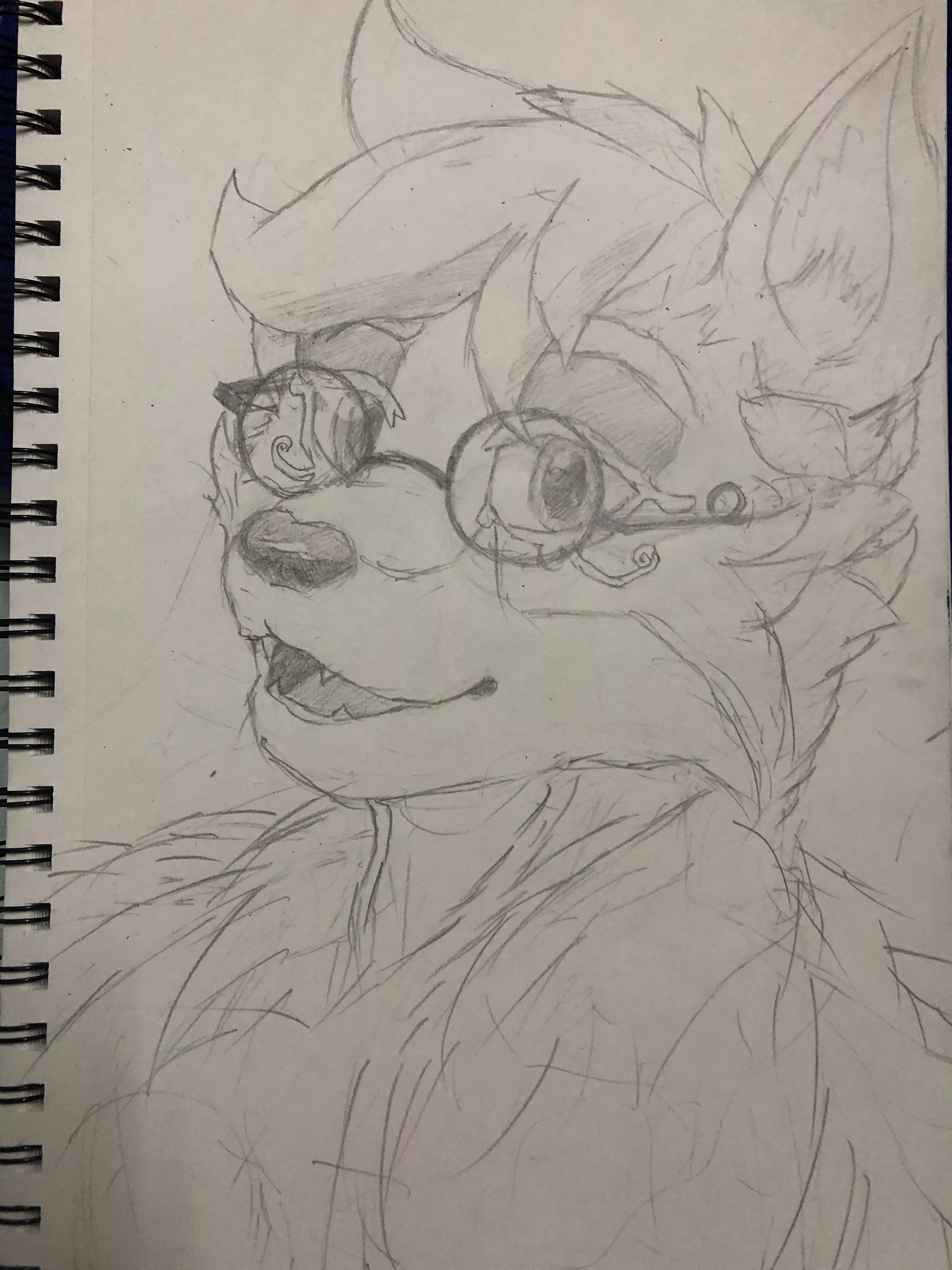 Drew my first fursona:3