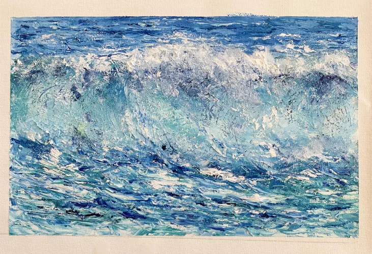 Giving away this small oil painting. LMK if interested