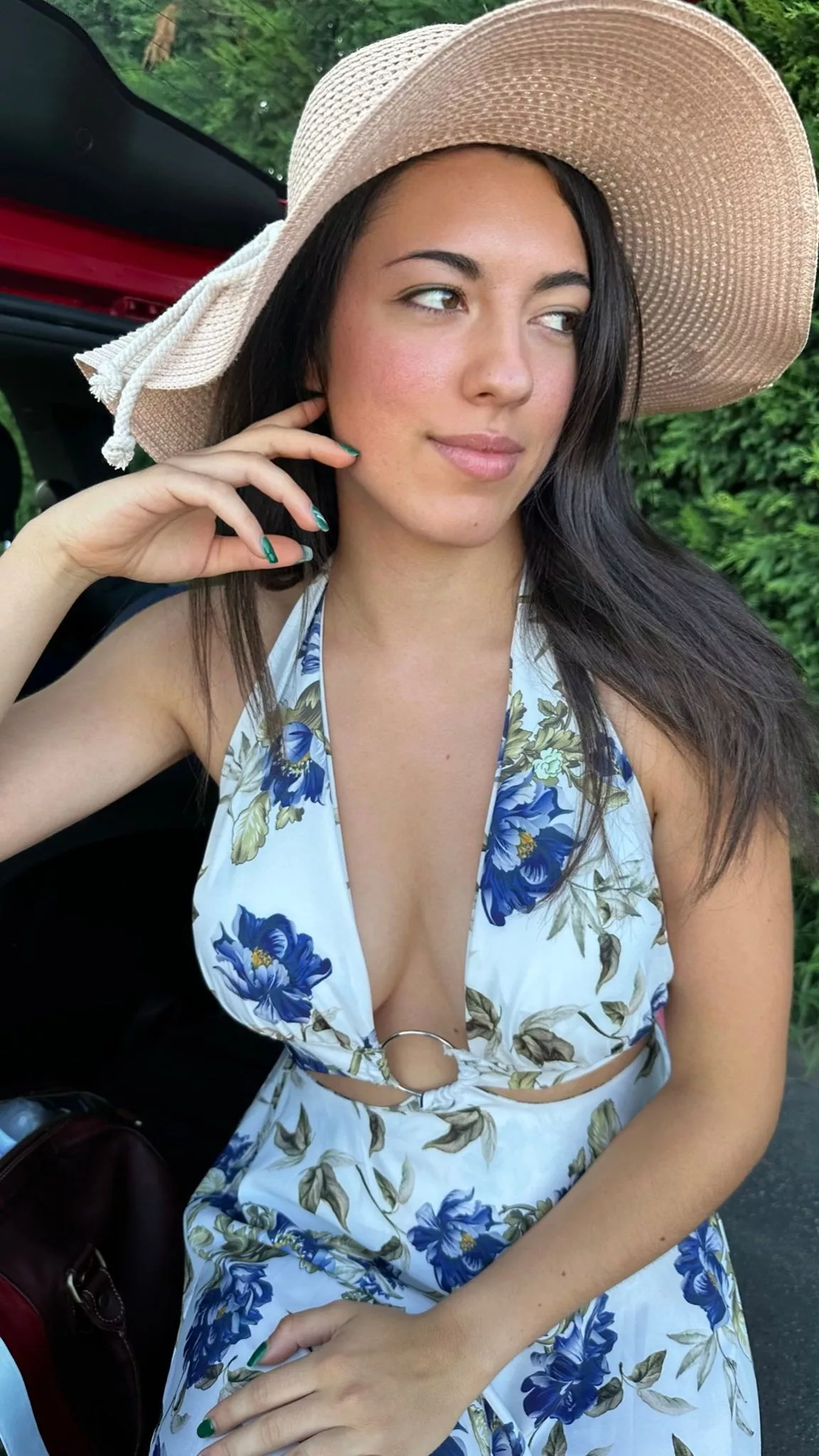 Her form a celebration of individuality.