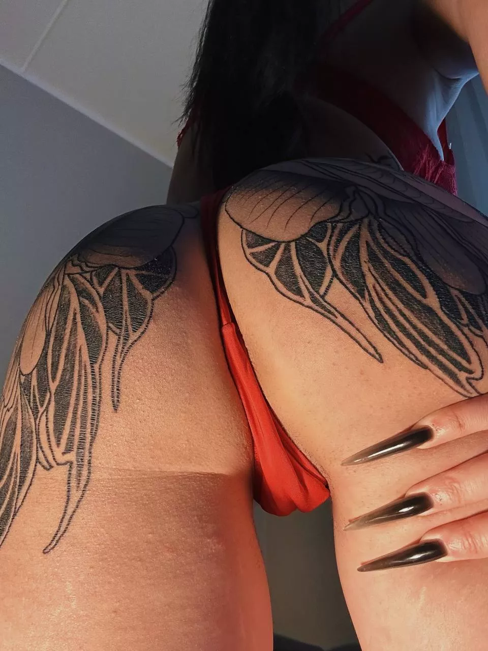 Imagine what you will see after you slide my thong aside