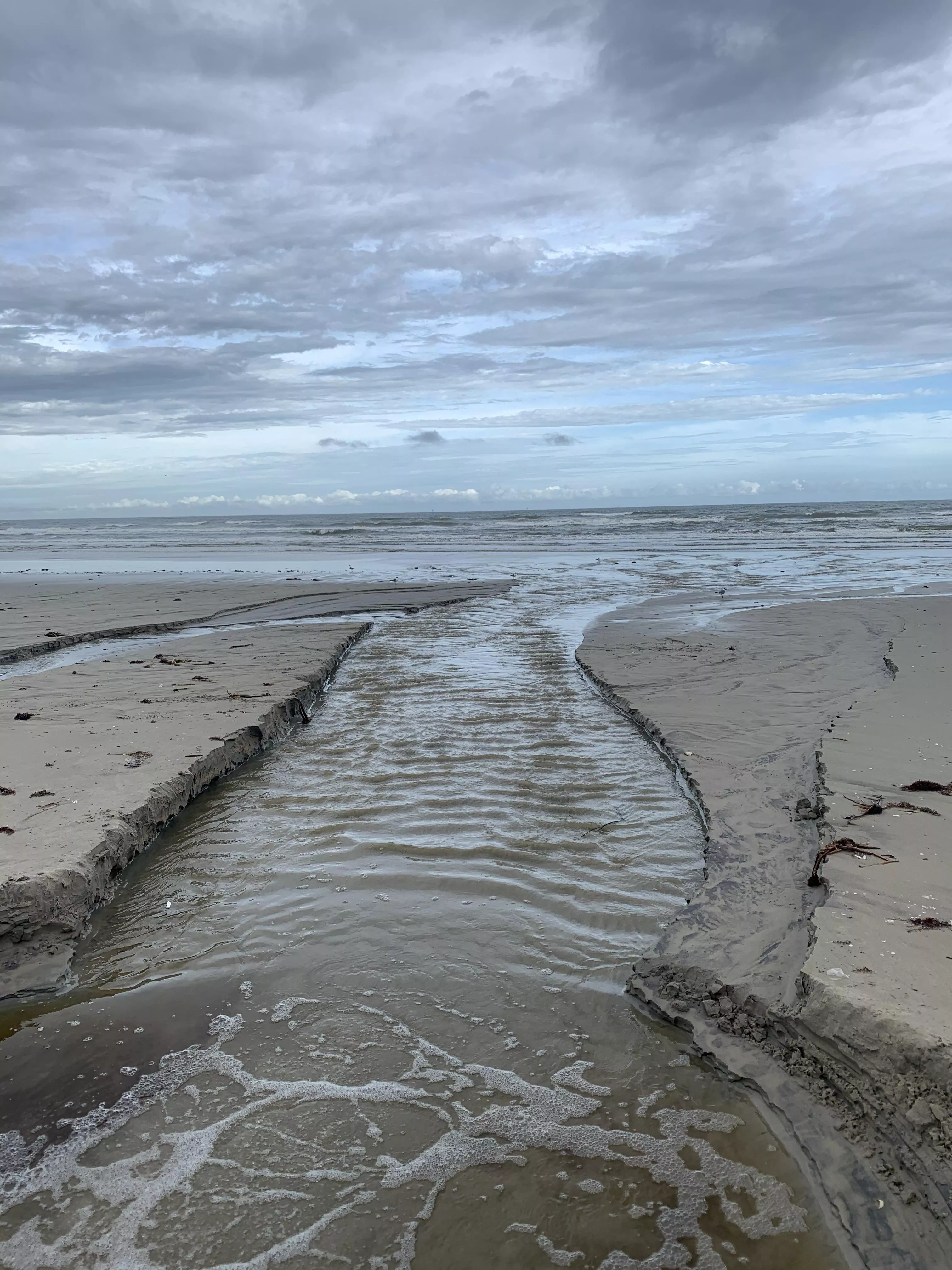 Pirates Beach, TX; after a storm