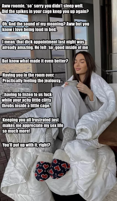 you’ll put up with it, right?