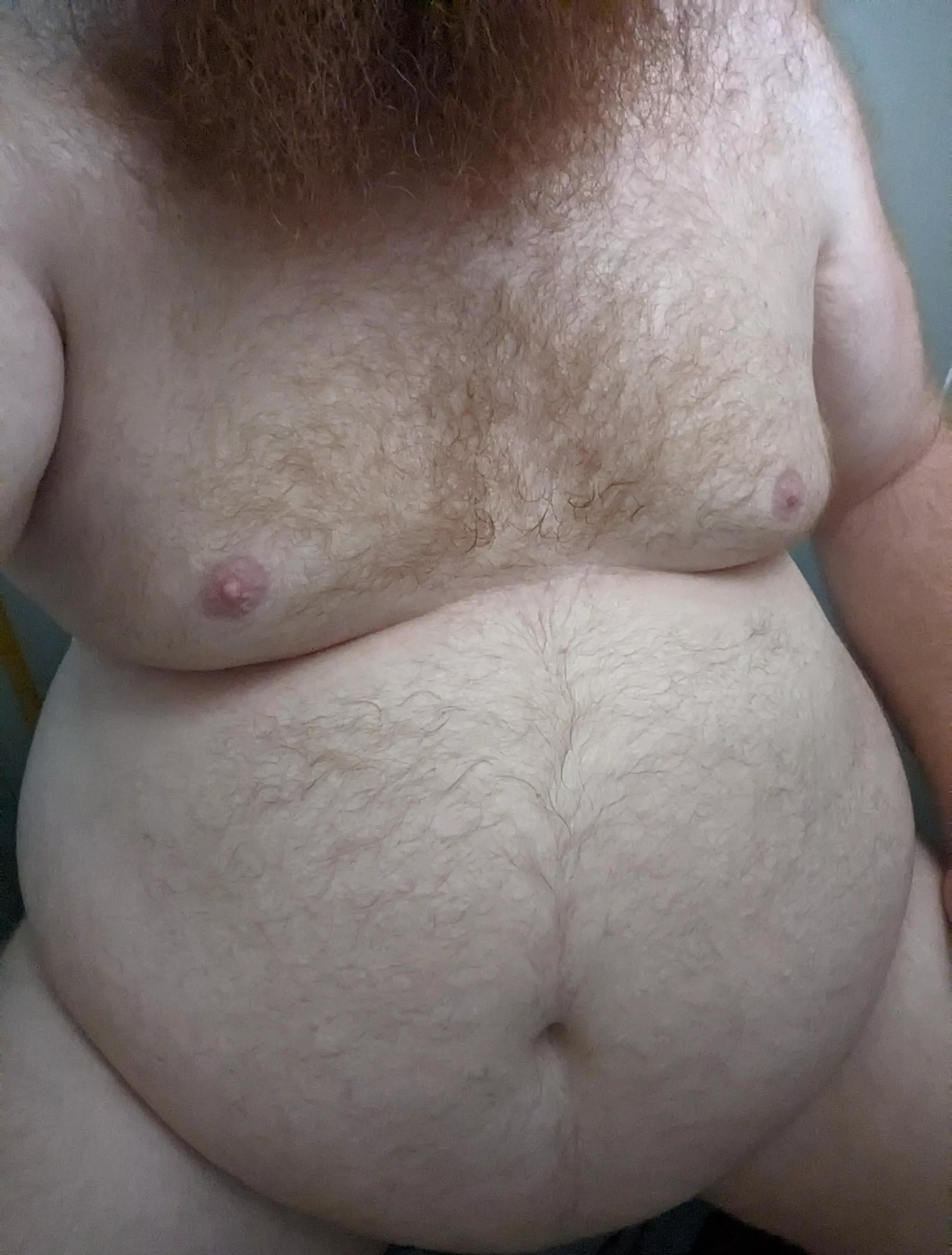 Big ol' sweaty belly