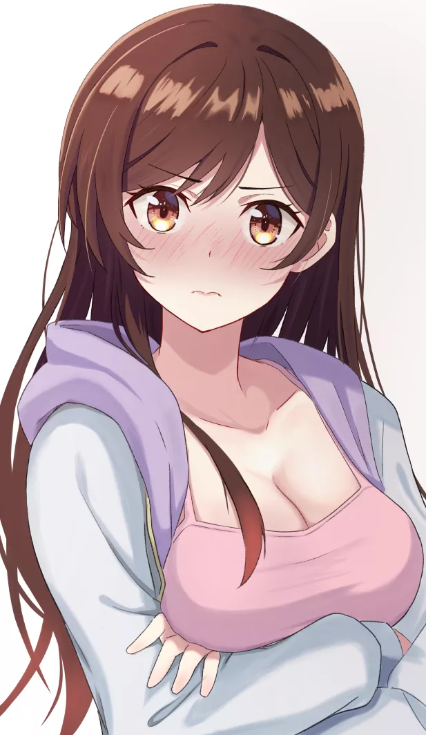 Blushing Chizuru Mizuhara (Rent A Girlfriend)