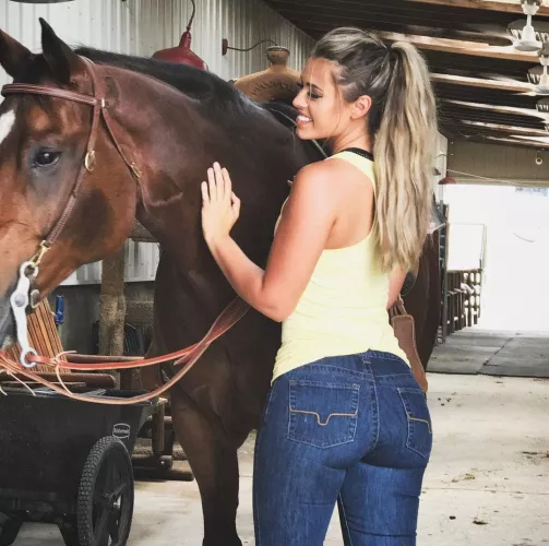 Cowgirl with a booty