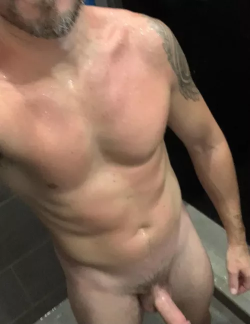 Help daddy shower after my workout (45)