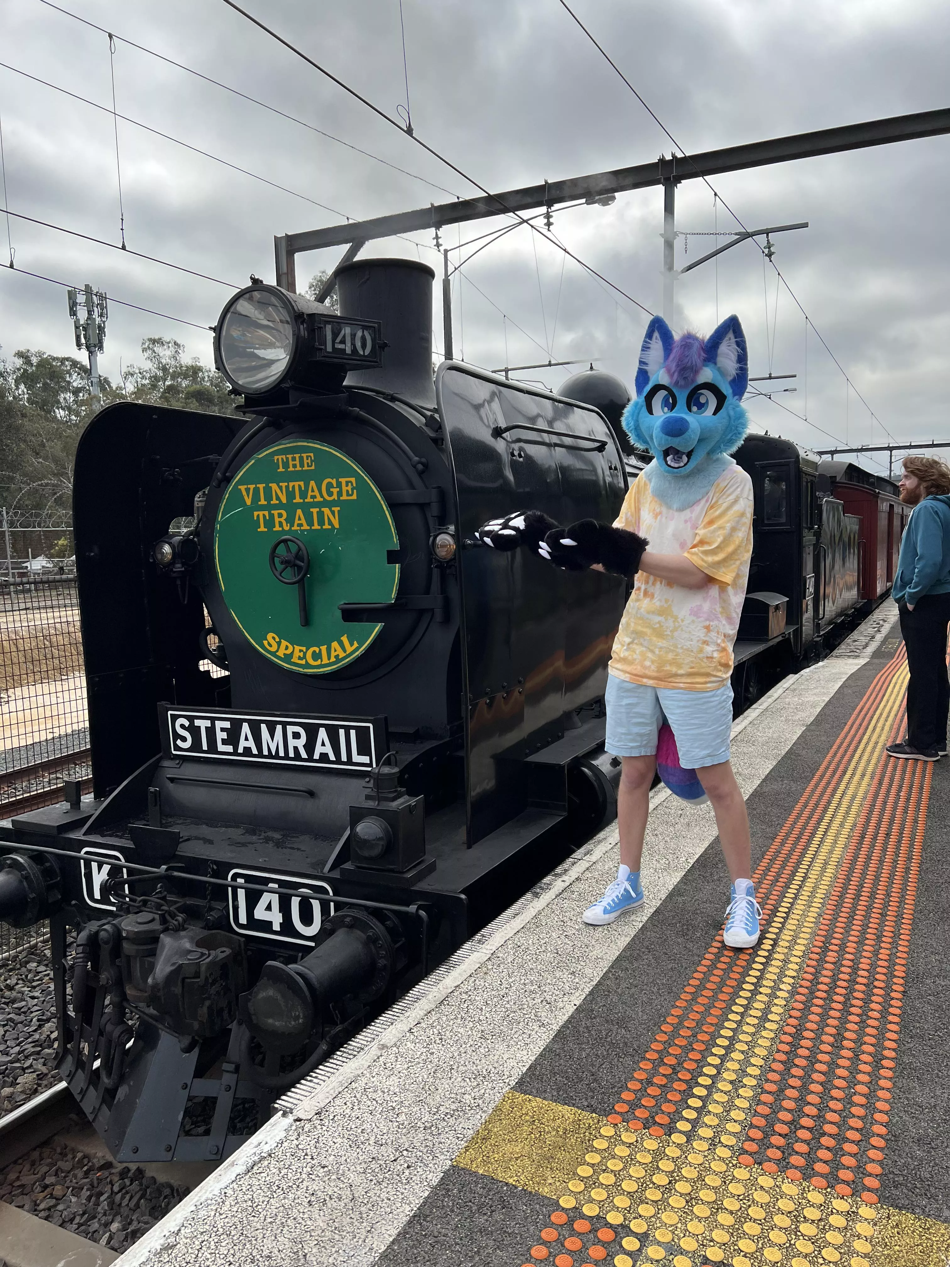 i saw a cool train on the weekend