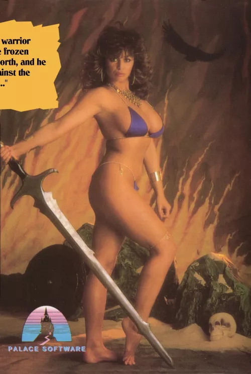 Maria Whittaker 80's. Barbarian game.
