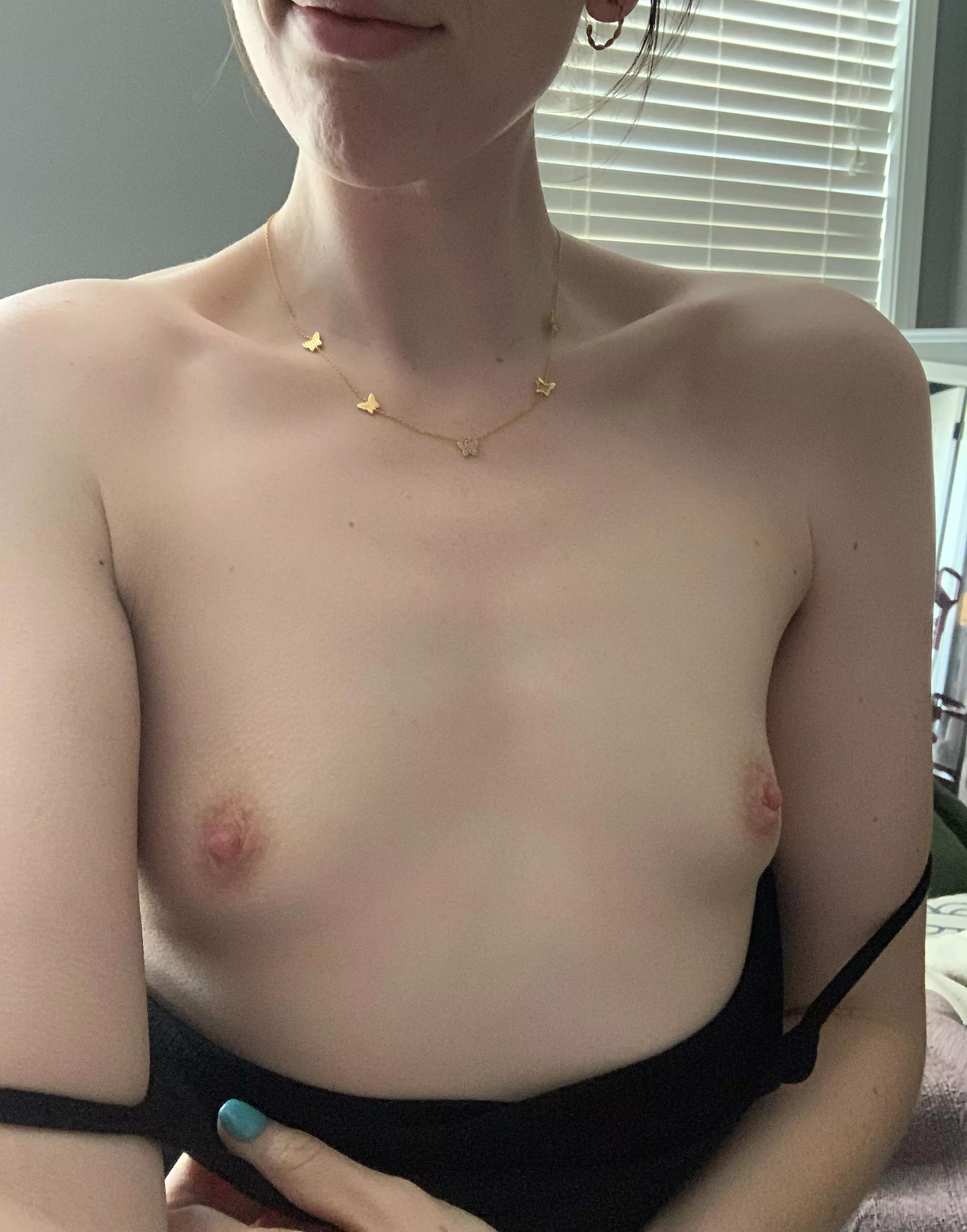 My cute flat chest
