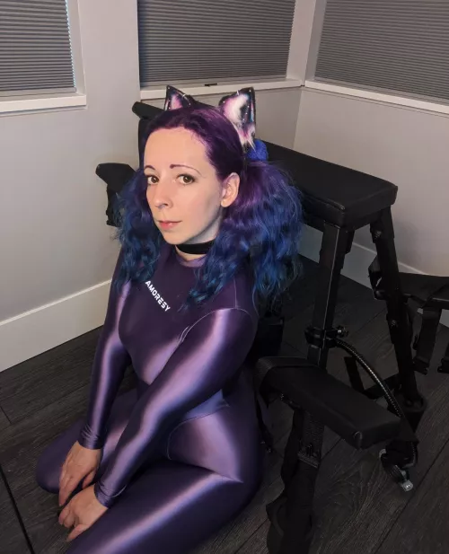 Tie down this kitty? I've got the spanking bench's height just right