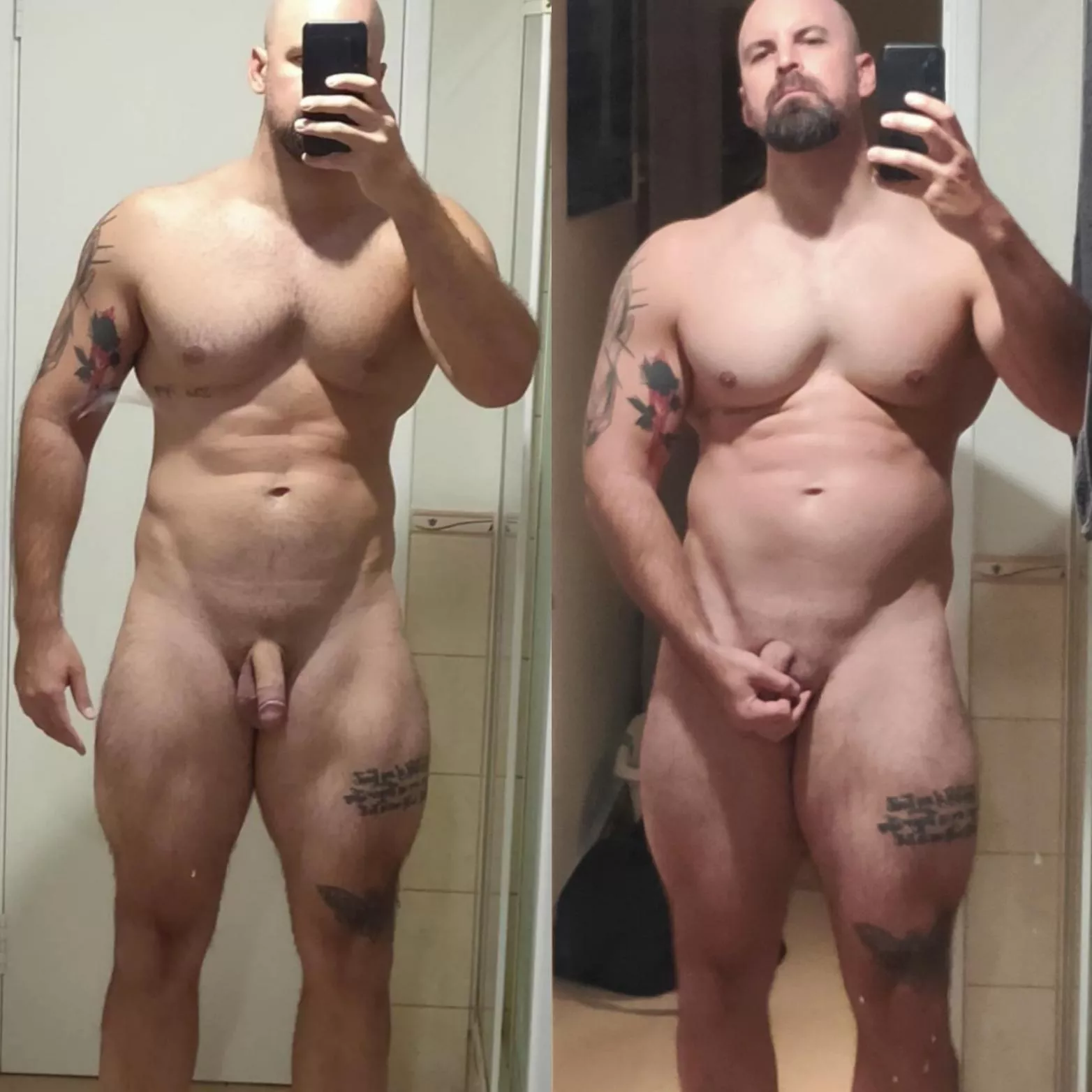 3 (m)onths between photos.