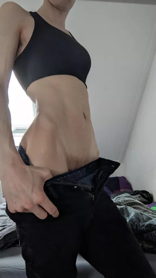 A little pose while undressing